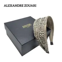 【ALEXANDRE ZOUARI】美品！　カチューシャ　花　ストーン ALEXANDRE ZOUARI】美品！ カチューシャ 花 ストーン ALEXANDRE