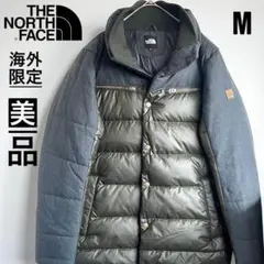 美品　ノースフェイス　ホワイトレーベル　ダウンジャケット　メンズ　M 海外限定
