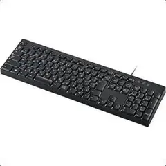 ELECOM TK-FFCM01BK 有線キーボード メンブレン ブラック ①