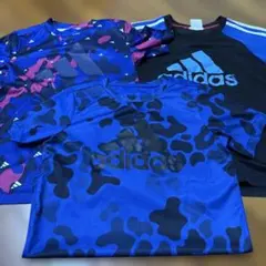 adidas ラグランスリーブシャツ 3枚
