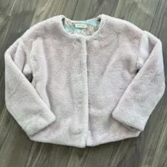 SENSE OF WONDER 薄いピンク フェイクファージャケット 130cm