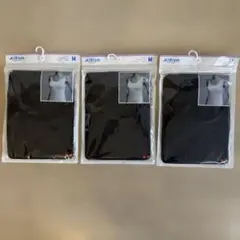 エアリズム タンクトップ ブラック Mサイズ 3枚セット 黒