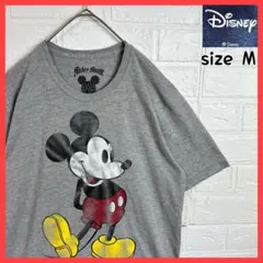 Disney ディズニー ミッキーマウス かすれプリント 半袖Tシャツ 古着