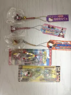 ハローキティ ご当地限定ストラップ 5個セット