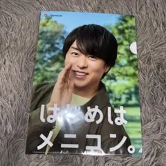 【非売品】メニコンクリアファイル A4サイズ　櫻井翔