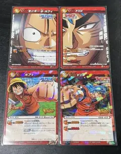 貴重 ワンピースカード ドラゴンボールカード ミラバト ルフィ 悟空 4