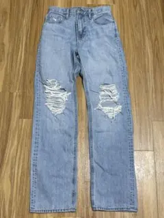 UNIQLO ストレートハイライトジーンズ 23