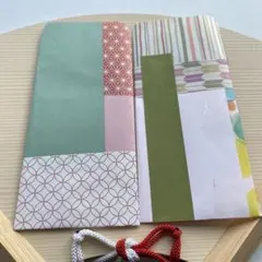 和柄のポチ袋、ご祝儀袋　大2枚