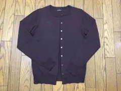 three dots ウール　カーディガン　ブラウンのサムネイル