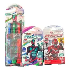 仮面ライダー☆超宇宙刑事ギャバン 歯ブラシ3本 ばんそうこう36枚セット
