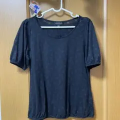 JILLSTUART ドット柄 半袖ブラウス ブラック FR