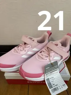 adidas スニーカー　２１　ピンク
