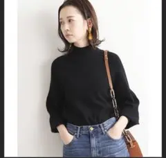 トラッゾドンナ　イエナ　iena ボウタイリブニット