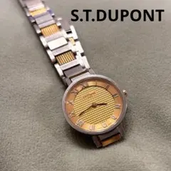 即*ー様 m432 S.T. Dupont エステーデュポン クオーツ腕時計 動 - メルカリ