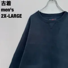 古着 RUSSELL ATHLETIC スウェット 無地 ビッグサイズ 黒2XLのサムネイル