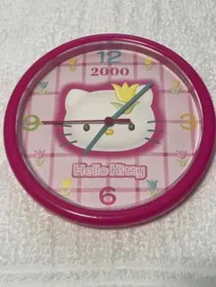 ハローキティ　オリジナル壁掛け時計　2000年　サンリオ　直径24.5cm