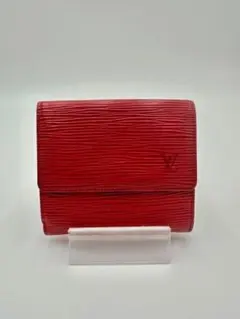 ルイヴィトン 二つ折り財布 エピ ポルトモネビエ カルトクレディ Wホック 赤のサムネイル