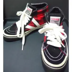 vision street wear★赤チェックスニーカー☆のサムネイル