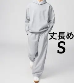 新品未使用品 ユニクロ UNIQLO C スウェットワイドパンツ グレー S