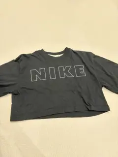 NIKE AIR クロップド丈 Tシャツ ブラック XS