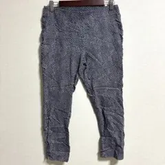 マイケルコース ダイヤ柄 パンツ ストレート M 紺 ビスコース お出かけのサムネイル