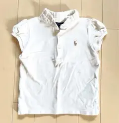 RALPHLAUREN 24M 90 ガールズ ポロシャツ ホワイト　女の子