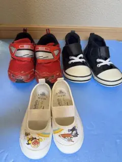 キッズ スニーカー 上履き 3足セット 15.0cm