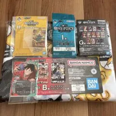 5点セットワンピース カードゲーム モンキー・D・ルフィ 一番くじ　ブランケット