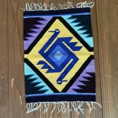 ペルー製ラグ 約39cm x 29cm