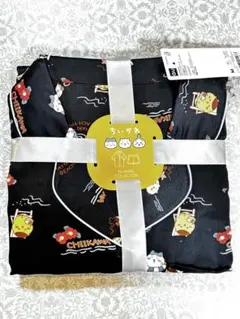 セール！GU ちいかわ　サテンパジャマ レディースM　ネイビー　新品未使用