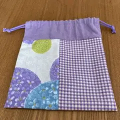 ハンドメイドパッチ巾着