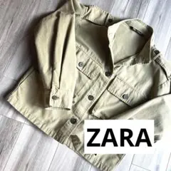 ZARAスプリングコートミリタリー、トレンチ ブルゾン.カーキ ショート丈