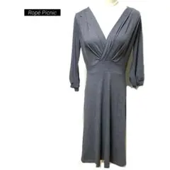 ロペピクニック　Rope'Picnic カシュクールワンピース　ストレッチ素材