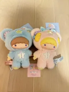 リトルツインスターズ　新品　50周年　マスコット　キキララ　ステッカー