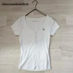 【Abercrombie &Fitch】アバクロ　半袖リブTシャツ　XSのサムネイル