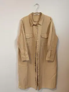 RADIATE ロングシャツワンピース　ベージュ