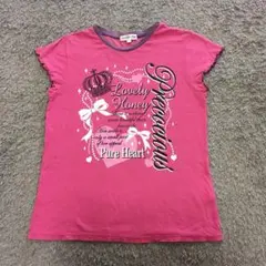 【匿名配送】POP ON POP ピンク Tシャツ フリル袖⭐︎140cm