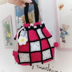 グラニースクエア　巾着袋 バッグ