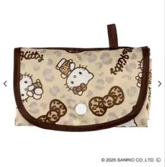 ハローキティ レオパード柄　ヒョウ柄　リボン　エコバッグ