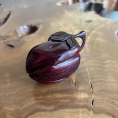 青銅 香合 ほおずき型 桐箱入り 茶道具 - メルカリ