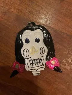 メキシコ雑貨 骸骨 アルミプレート