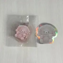 じょせまる キーホルダー ぺたぺたしぃる いちごみるく セット