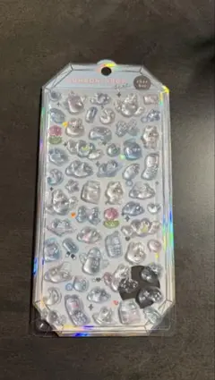 [正規品]みずいろうさぎシャーベットボンボンドロップシール