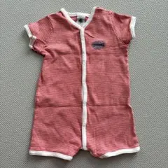 プチバトー　ボーダーロンパース サイズ6m/67cm