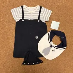 【2点セット】bebe カバーオールとスタイ