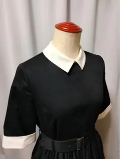 【週末限定値下げ】foufou THE DRESS #22 バイカラーワンピースのサムネイル