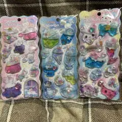 【正規品】キラリンウォーターシール　ストーンつき　3枚セット クーリア