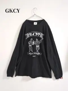 GKCY ジキシー長袖Tシャツ 沖縄アンガマーロンT 黒 　X L