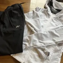 YONEX アップ　フード付きジャケットとパンツセット JP M