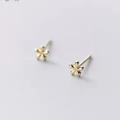 No120 ミニ フラワー 通勤 ［ゴールド ］金属アレルギー対応 高品質